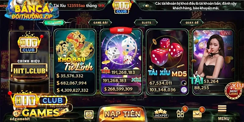 Game bắn cá thẻ cào Hitclub